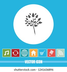very Useful Vector Icon Of Tree with Bonus Icons Very Useful For Mobile App, Software & Web