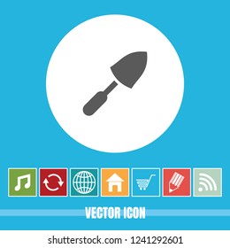 very Useful Vector Icon Of Trowel with Bonus Icons Very Useful For Mobile App, Software & Web.