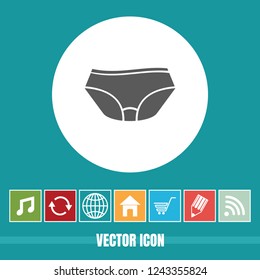 Very Useful Vector Icon Of Underwear with Bonus Icons. Very Useful For Mobile App, Software & Web.