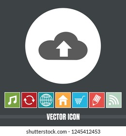 Very Useful Vector Icon Of Uploading with Bonus Icons. Very Useful For Mobile App, Software & Web.