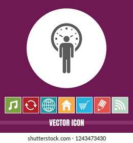 Very Useful Vector Icon Of User Clock with Bonus Icons. Very Useful For Mobile App, Software & Web.