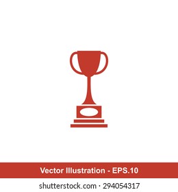 Very Useful Vector Icon Of Winning Trophy. Eps-10.