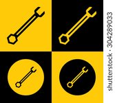 Very Useful Vector Icon Of Wrench. Eps-10.