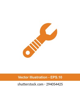 Very Useful Vector Icon Of Wrench. Eps-10.