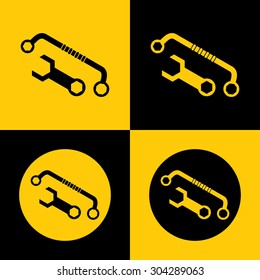 Very Useful Vector Icon Of Wrench. Eps-10.