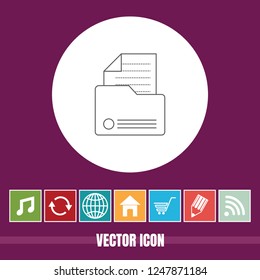 Very Useful Vector Line Icon Of Mail with Bonus Icons. Very Useful For Mobile App, Software & Web.