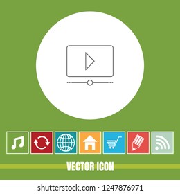 Very Useful Vector Line Icon Of Play with Bonus Icons. Very Useful For Mobile App, Software & Web.