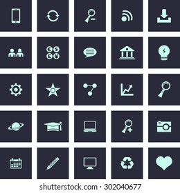 Very Useful Web Icon Set. Design element vector illustration-Eps-10.