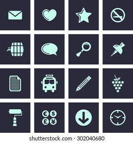 Very Useful Web Icon Set. Design element vector illustration-Eps-10.