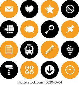 Very Useful Web Icon Set. Design element vector illustration-Eps-10.