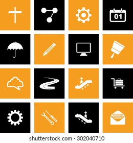 Very Useful Web Icon Set. Design element vector illustration-Eps-10.