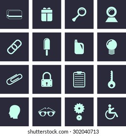 Very Useful Web Icon Set. Design element vector illustration-Eps-10.