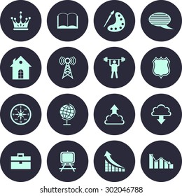 Very Useful Web Icon Set. Design element vector illustration-Eps-10.