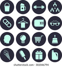 Very Useful Web Icon Set. Design element vector illustration-Eps-10.