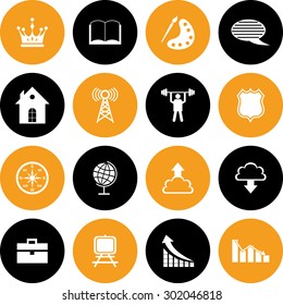 Very Useful Web Icon Set. Design element vector illustration-Eps-10.