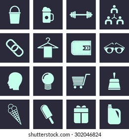 Very Useful Web Icon Set. Design element vector illustration-Eps-10.