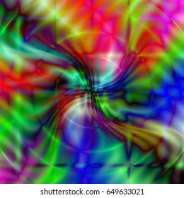 very vivid and wavy abstract psychedelic background. vector illustration 