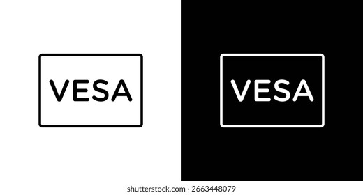 Vesa icon for concept and graphic design. Collection of high quality black style vector icons