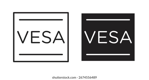 Vesa Icon im flachen und liner trendigen Stil für App ui Designs