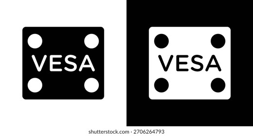 Vesa icon illustration doodle. Flat illustration vector set