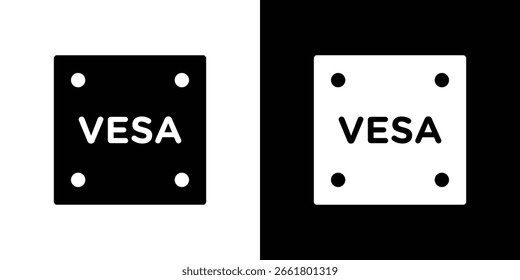 Vesa icon symbol. Vector icon in trendy flat design