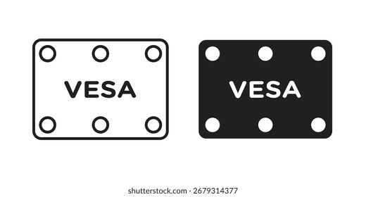 Diseño del Vector del icono de Vesa, perfecto para los diseños del ui del Sitio web