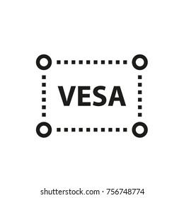 Vesa icon, vector illustration