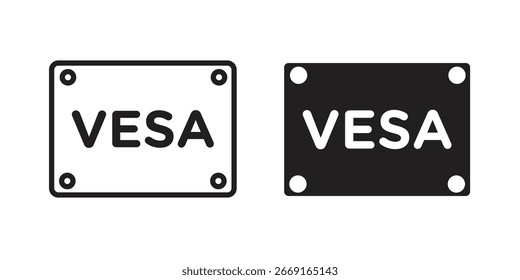 Vesa icon. Vector Illustration. Isolated vector Illustration. EPS Illustration.
