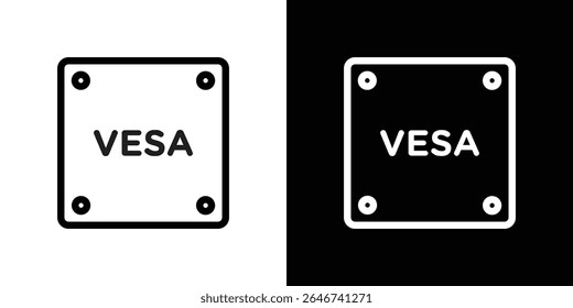 Vesa icon vector simple element illustration editable