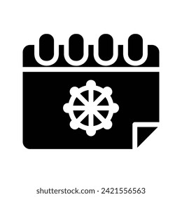 Vesak, Buddhism Flat Icon Logo Illustration. Household Icon-set. Suitable For Web Design, Logo, App.