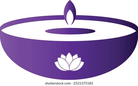 Vesak Day Icon with Colorful Design Style. Vector Illustration in Gradient Color.