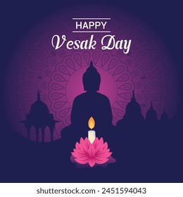 vesak day illustration festival celebration social media post and vesak day Banner