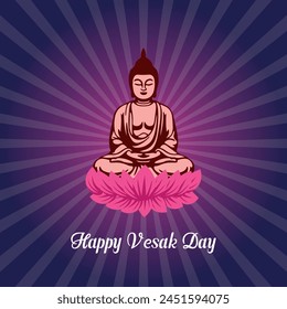 vesak day illustration festival celebration social media post and vesak day Banner
