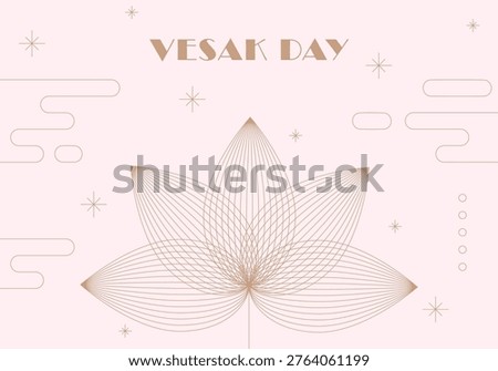 Vesak day. Light and Lotus, Sacred Ayurveda symbol, harmony, balance, universe. Tattoo flesh design, yoga sign. Anti stress