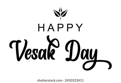 Vesak Day typography Diseño, Vesak Day Vector de texto