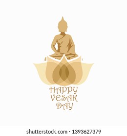 Vesak day vector illustration. Suitable for greeting card, poster and banner 