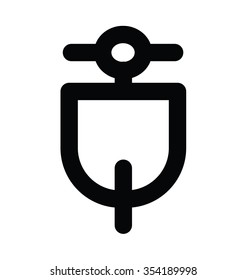  Vespa Bold Line Vector Icon 