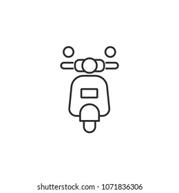 Vespa icon. Moped symbol modern, simple, vector, icon for website design, mobile app, ui. Vector Illustration