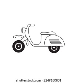 vespa motorbike icon vector illustration symbol design
