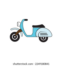 vespa motorbike icon vector illustration symbol design