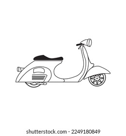 vespa motorbike icon vector illustration symbol design