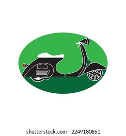 vespa motorbike icon vector illustration symbol design