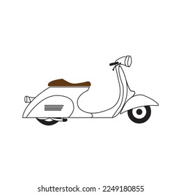 vespa motorbike icon vector illustration symbol design
