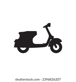 Vespa-Motorradsymbol Vektorgrafik-Logo-Design