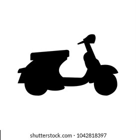 Vespa motorcycle silhouette