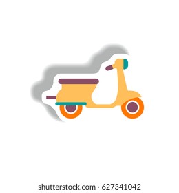 vespa. retro motor bike. vespa scooter