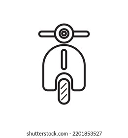 vespa scooter icon vector illustration symbol design