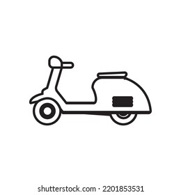 vespa scooter icon vector illustration symbol design