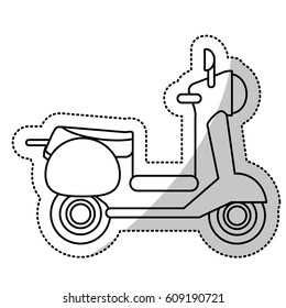 Vespa scooter transport wheels cut line