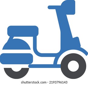 vespa  Vector illustration on a transparent background. Premium quality symmbols. Glyphs vector icons for concept and graphic design.